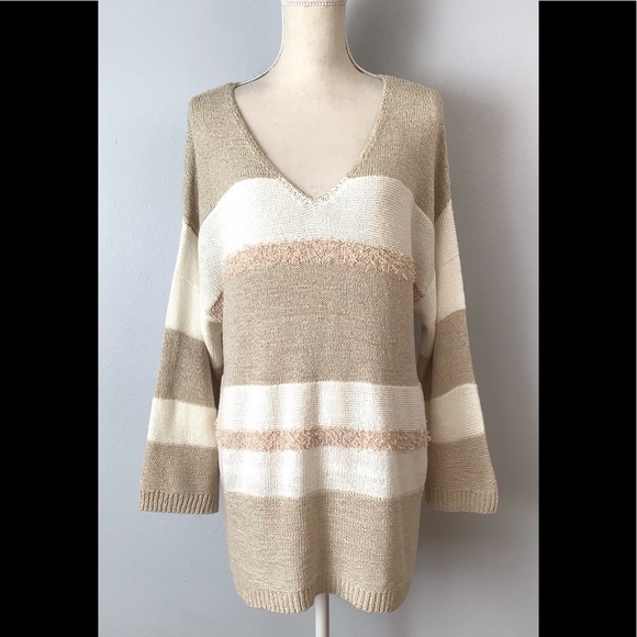 Soft Surroundings V-neck Tunic Sweater Size 1X - Picture 7 of 8